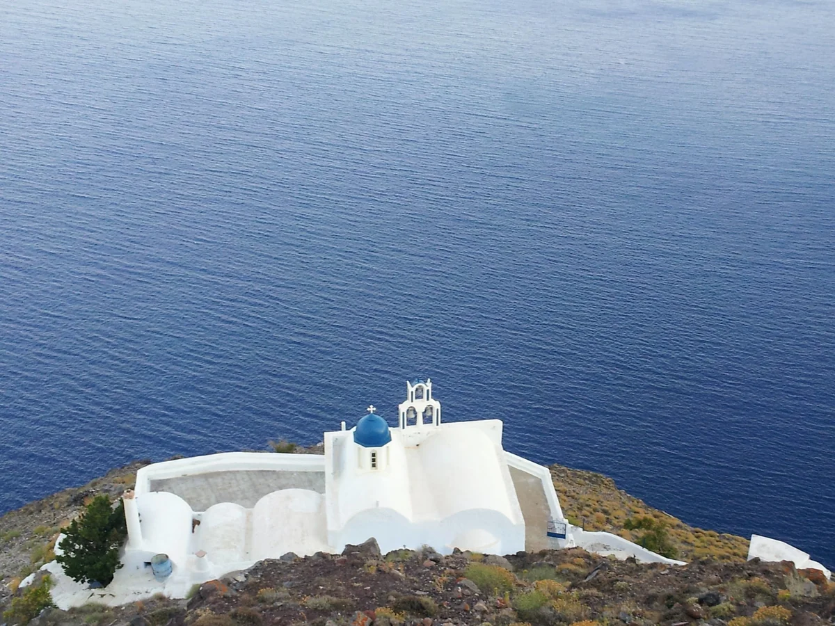 Skaro's Rock, Santorini, Greece