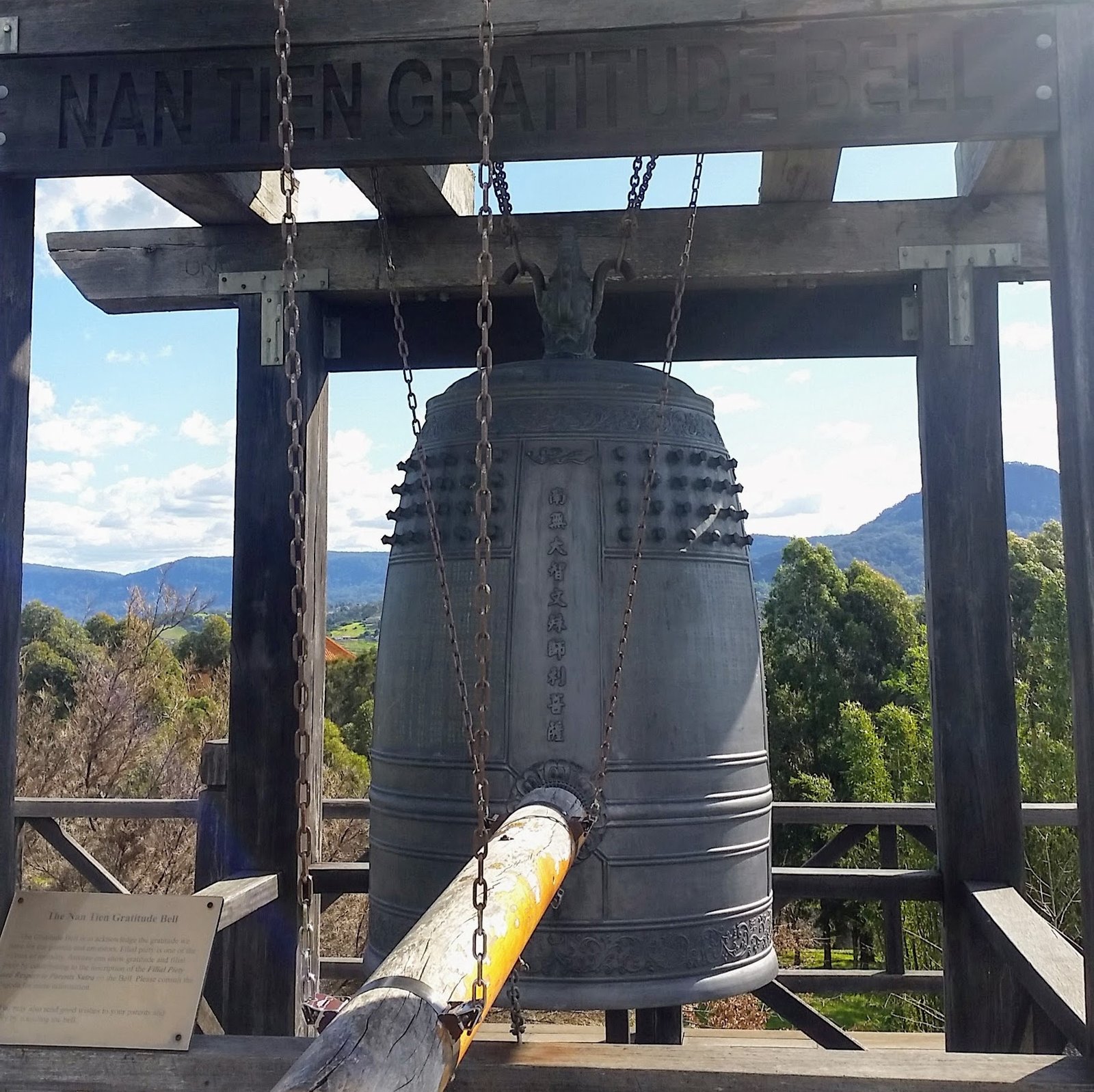 Gratitude bell at Nan Tien Temple, Sydney NSW