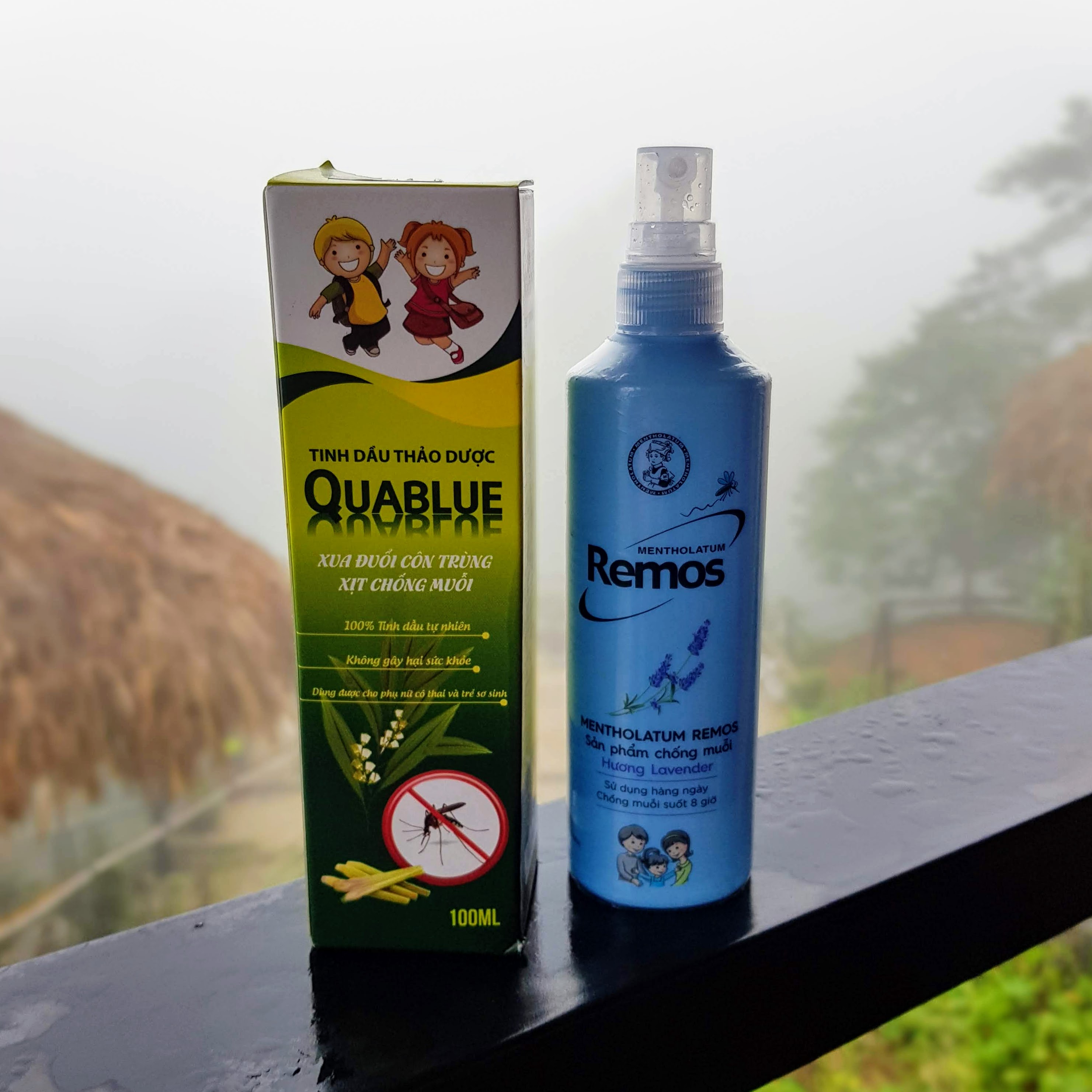 Vietnam travel essentials - mosquito repellent brands Remos and Quablue for Vietnam travel guide