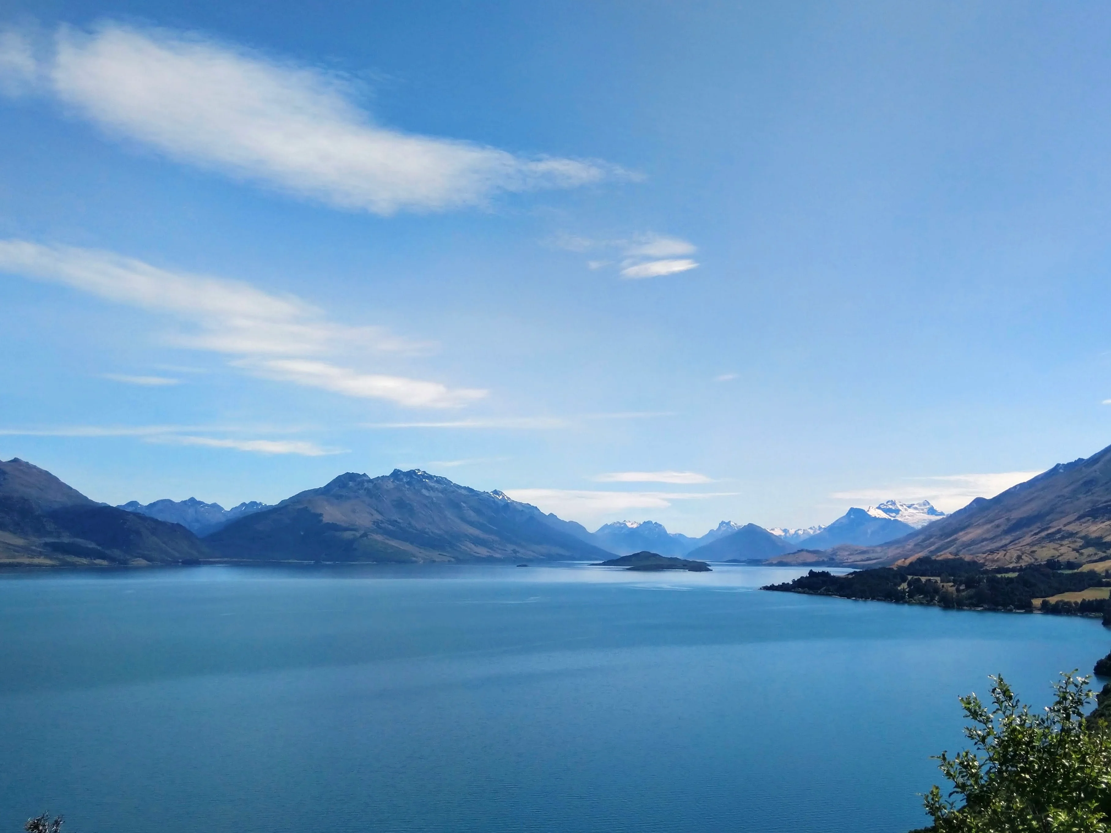 Queenstown mountains travel background