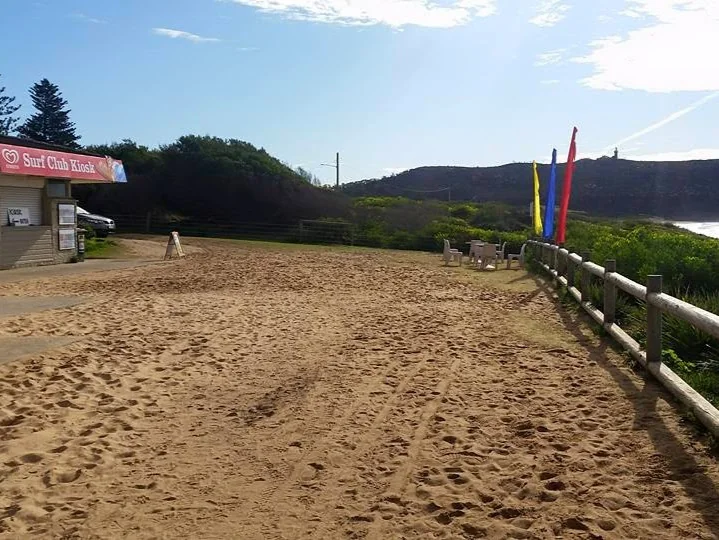 Palm Beach Surf Club Sydney Northern Beaches - Historic surf club kiosk with red awning and beach facilities for families