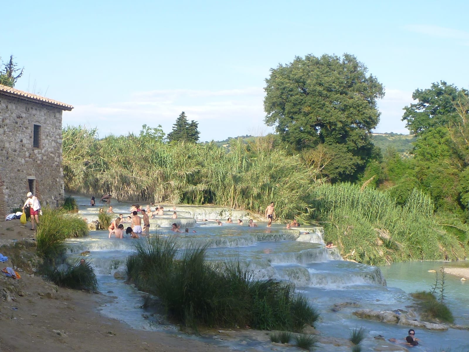 Terme Di Saturnia free hot springs in Tuscany, Italy