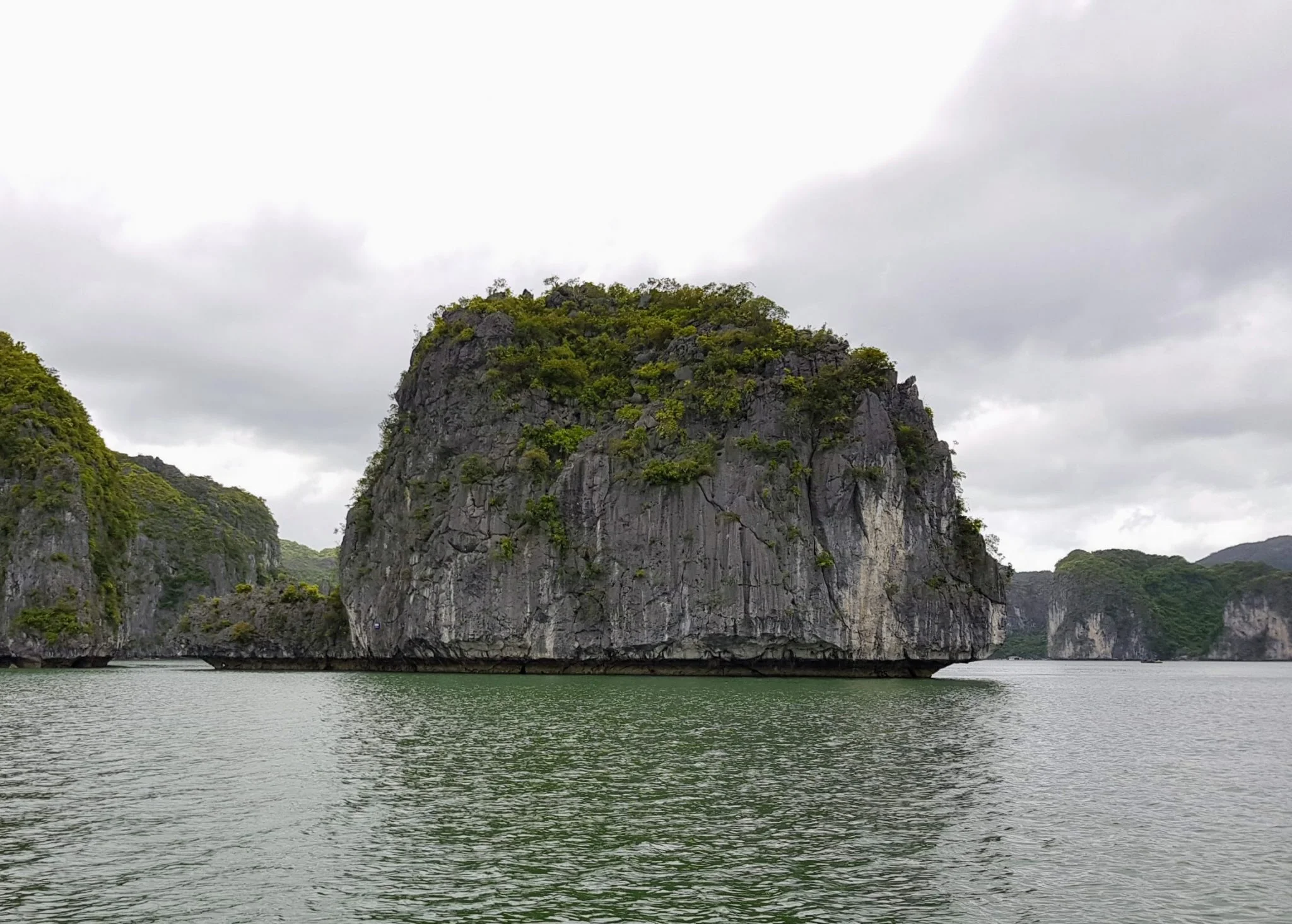 Turtle shaped island during our Lan Ha Bay Cruise in Vietnam