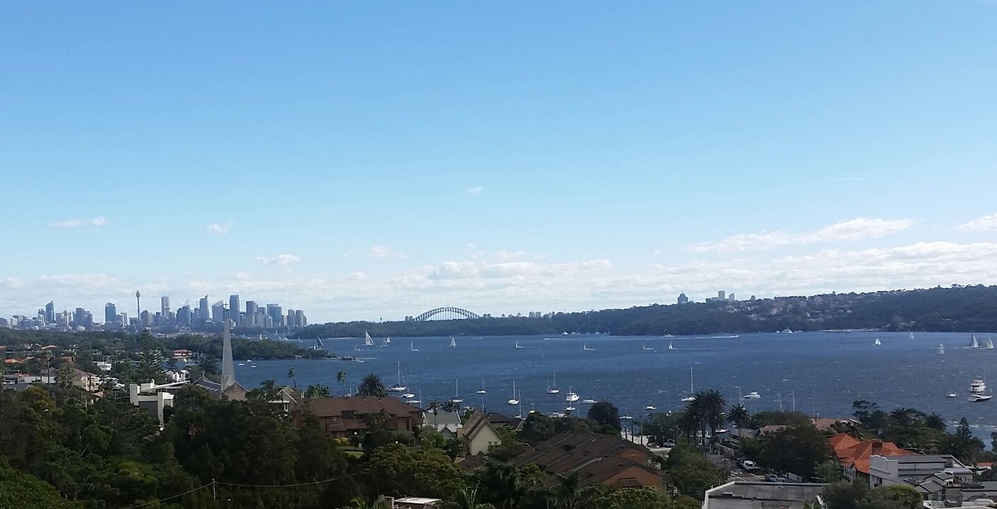 Sydney city views from the Vaucluse coastal walk
